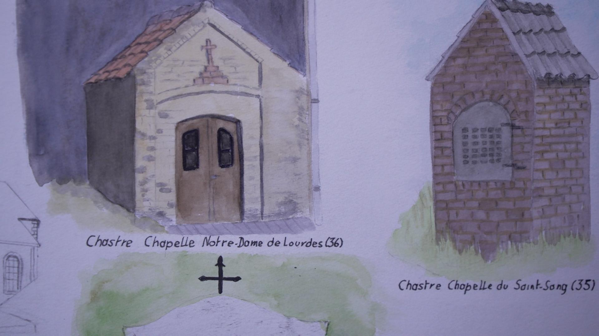 86 lieux du patrimoine chastrois en aquarelle