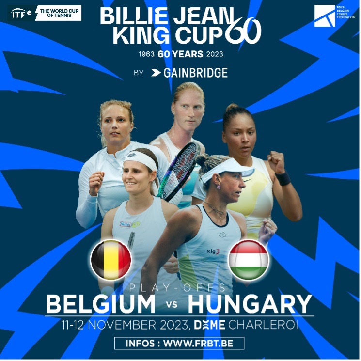 Billie Jean King Cup: Belgique-Hongrie - En direct du Dôme de Charleroi - 12/11/2023
