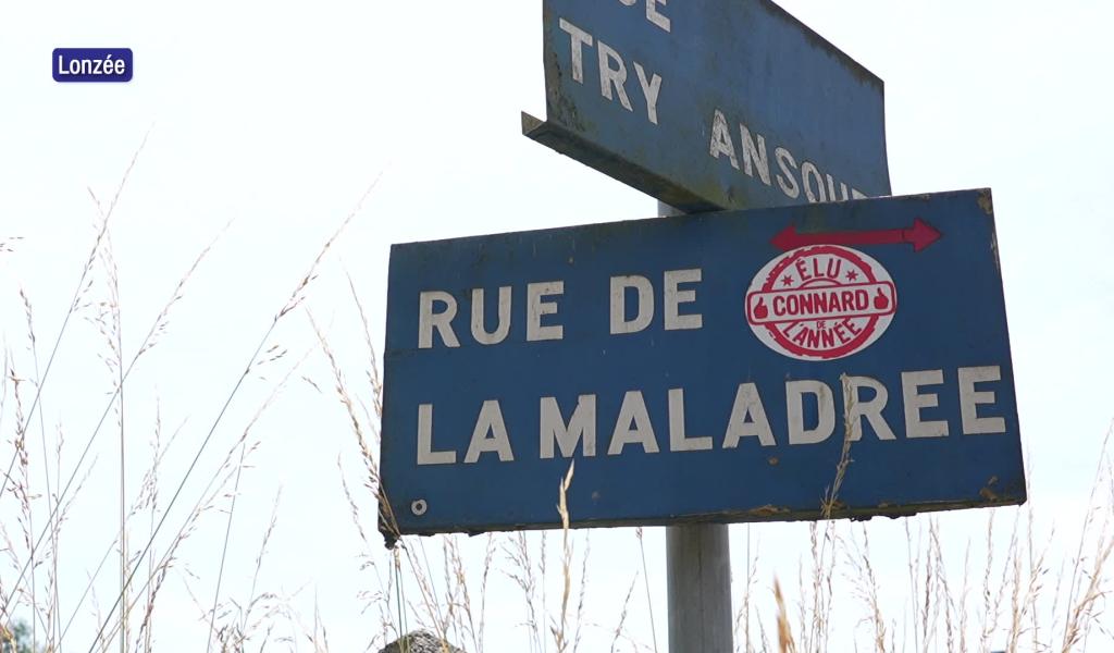 À côté de la plaque : la rue de la Maladrée à Lonzée