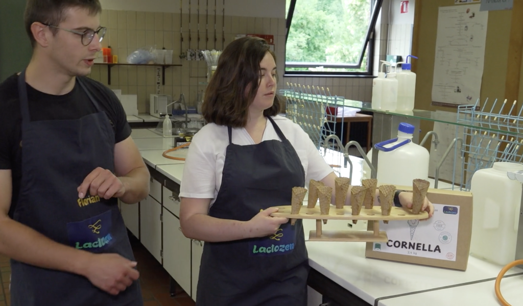 Haute École Charlemagne : 4 étudiants inventent un cornet de glace pour les intolérants au lactose