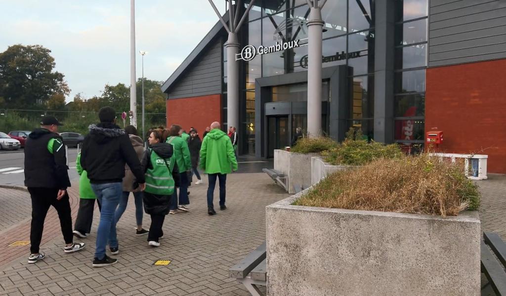 Ils ont pris le train à Gembloux pour aller manifester
