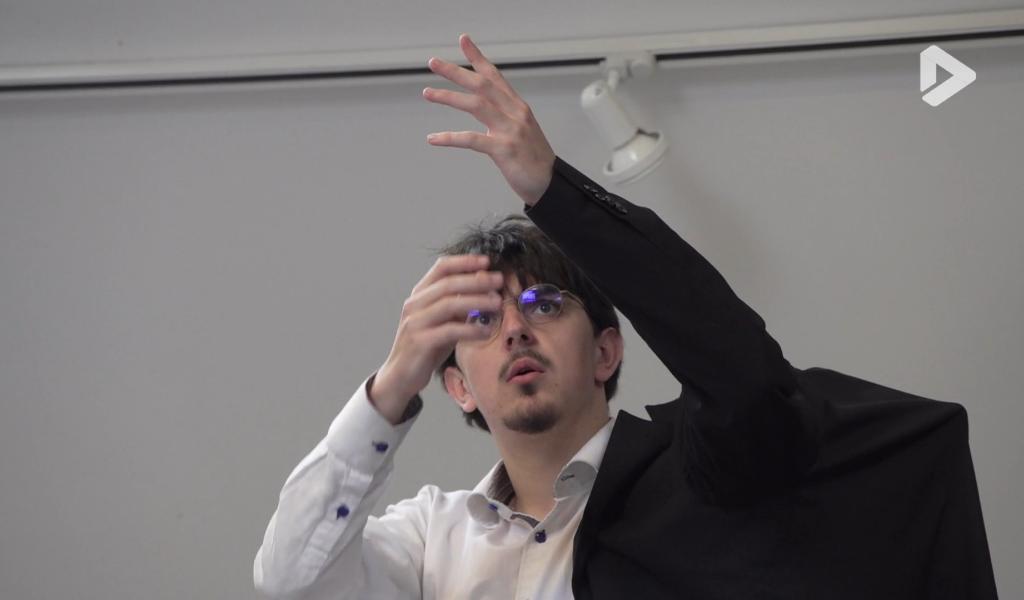 Un seul en scène comme travail de fin d’études au collège Da Vinci pour Victor Fouret