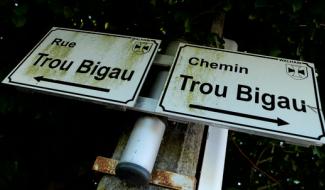 À côté de la plaque : la rue Trou Bigau à Sart-Lez-Walhain