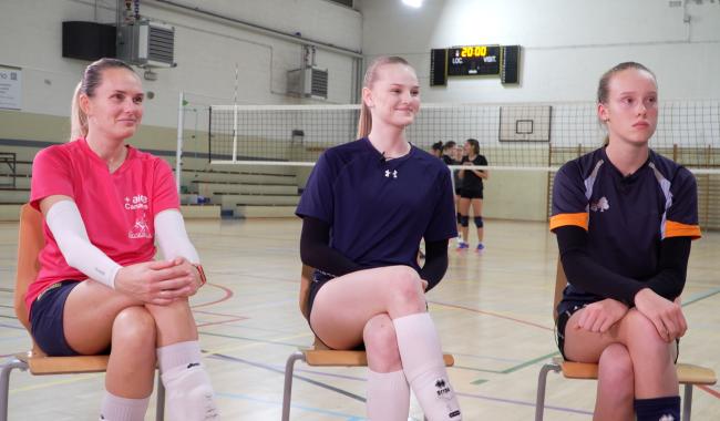 Trois joueuses ukrainiennes ont fui la guerre dans leur pays et trouvé refuge au VC Gembloux
