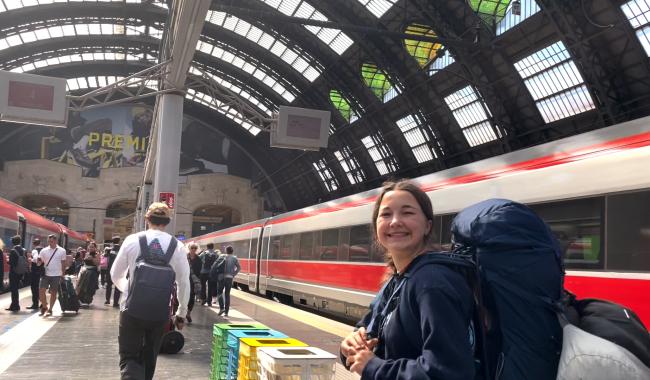 Victoria, de Walhain, a visité le sud de l'Europe en train