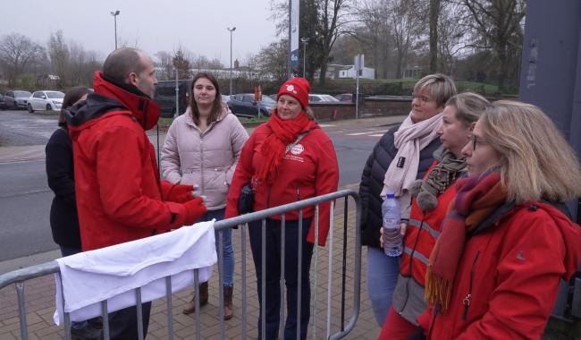 Grève nationale : Parking du Senghor bloqué à Gembloux