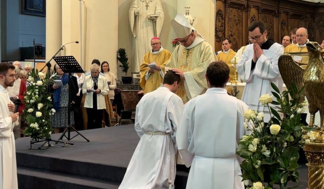 Ordination de Thomas Capouillez comme diacre à l'église Saint-Guibert de Gembloux