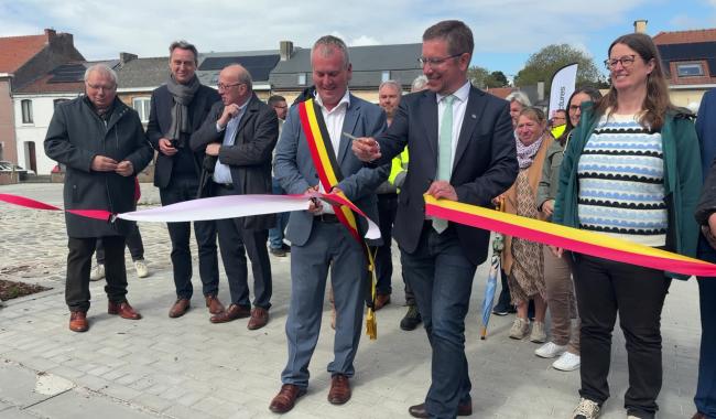 Perwez : inauguration des aménagements de l'Av. Wilmart et la Place du Marché