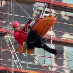 Gembloux : exercice de sauvetage périlleux sur le chantier Green Station
