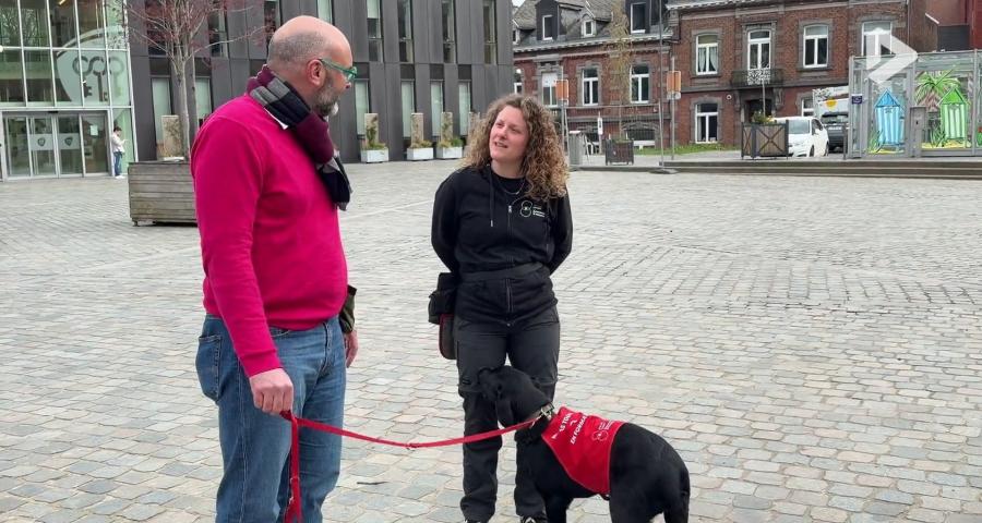 À Gembloux, Otis se prépare à devenir chien guide