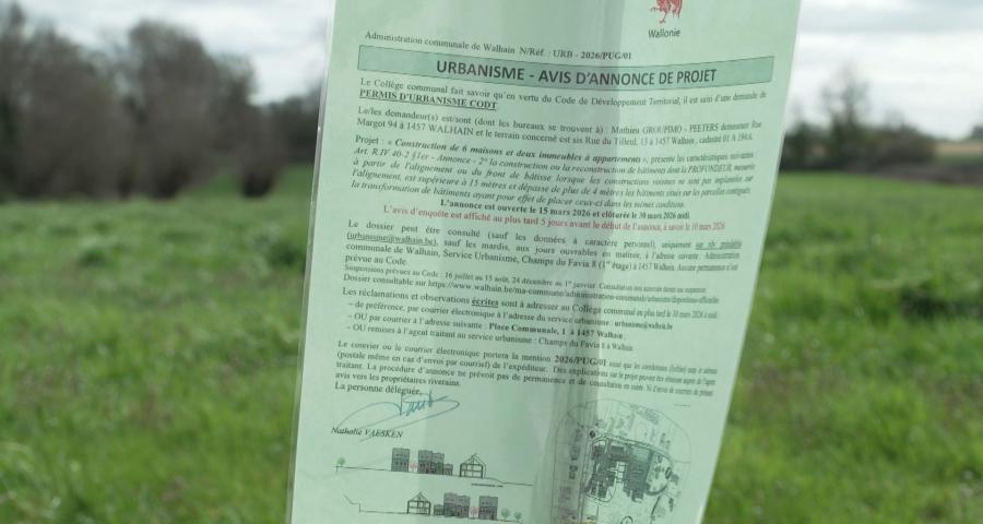 Walhain : des logements à côté de la ferme de Longueville ? La commune s’y oppose
