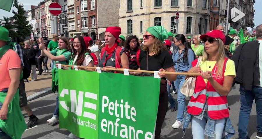 Namur : des Gembloutoises mobilisées contre la paupérisation de la société