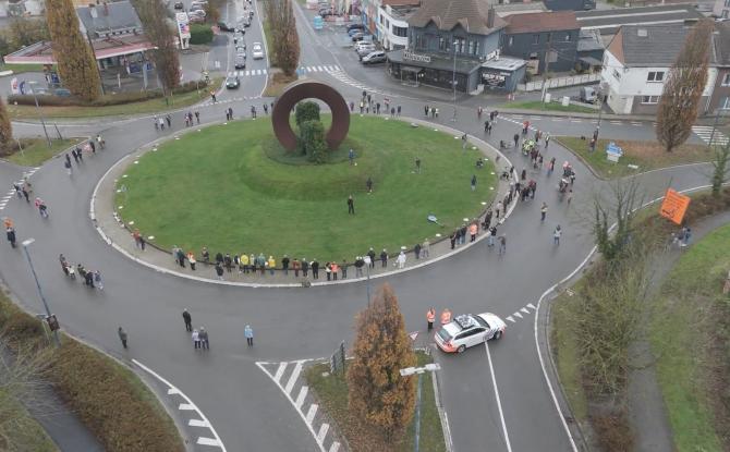 Gembloux : 206 secondes d'hommage aux victimes de la route