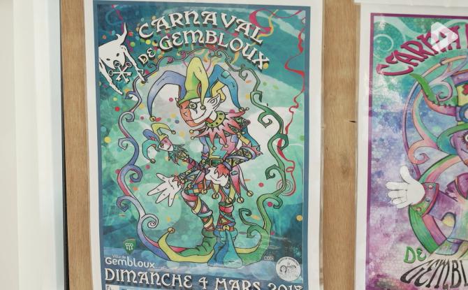 Carnaval de Gembloux : les affiches exposées à l'administration communale