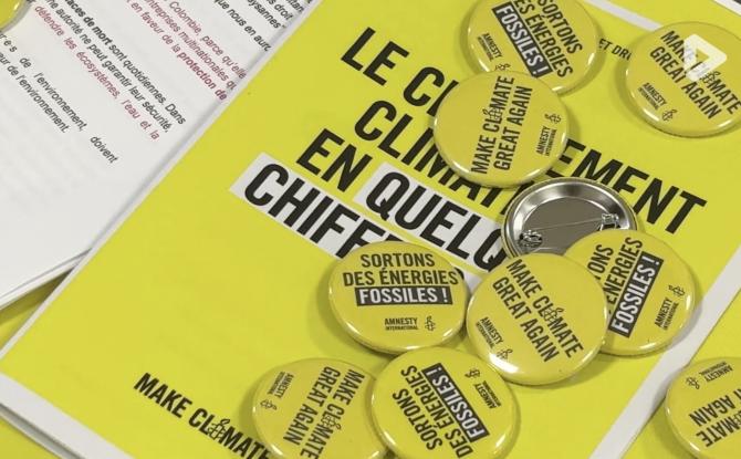 Amnesty International : les bénévoles se mobilisent pour le climat à Gembloux
