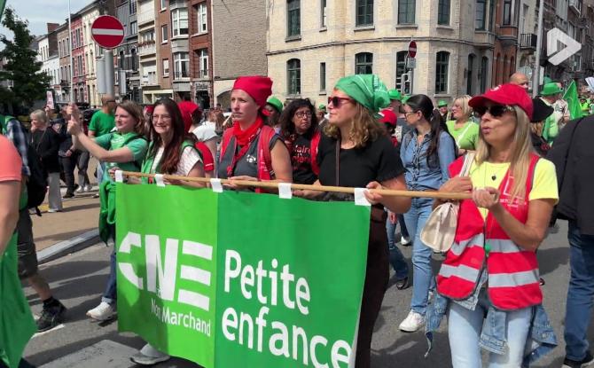 Namur : des Gembloutoises mobilisées contre la paupérisation de la société